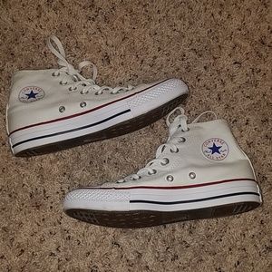 White Converse Chuck Taylor All Star High Tops